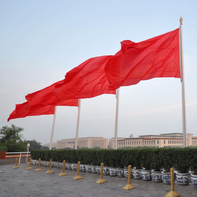 北京城楼旗杆